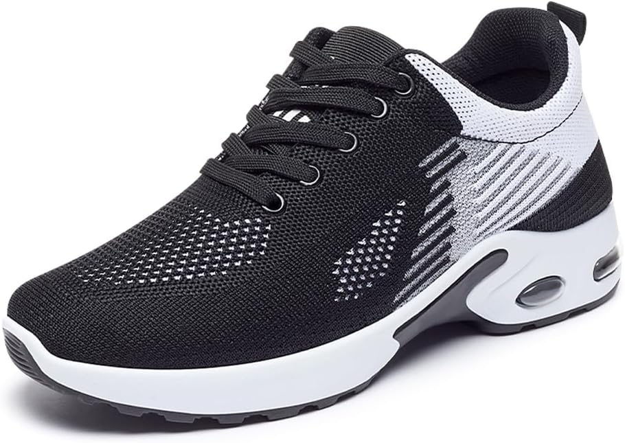 Womens Sneakers Air Cushion Running Shoes Lightweight Tennis Walking Shoes Mesh Breathable Gym Work Fashion Sneakers Athletic Comfortable Casual