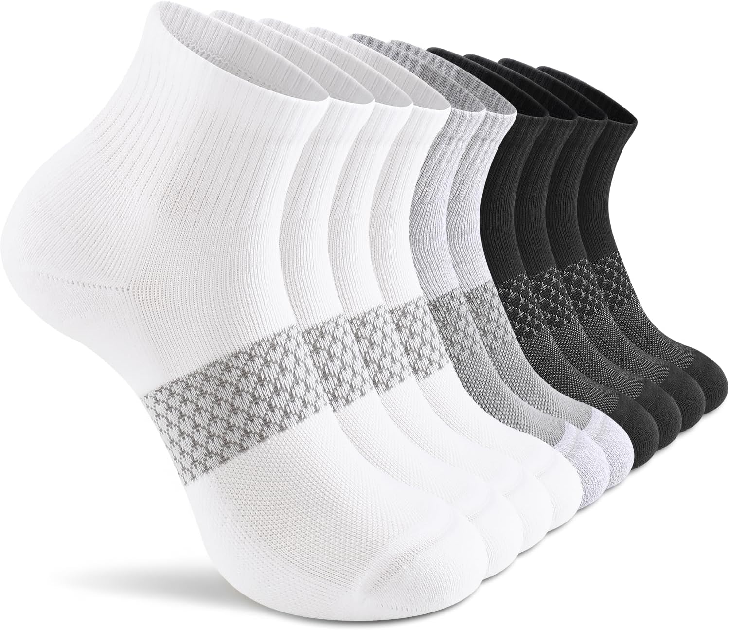 5 Pairs Women's Ankle Socks Running Athletic Sport Socks with Cushion